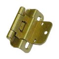 Hd A07565 BB Amerock Decorative Half Wrap 0.38 in. Inset Self Closing Cabinet Door Hinge; Burnished Brass A07565 BB
